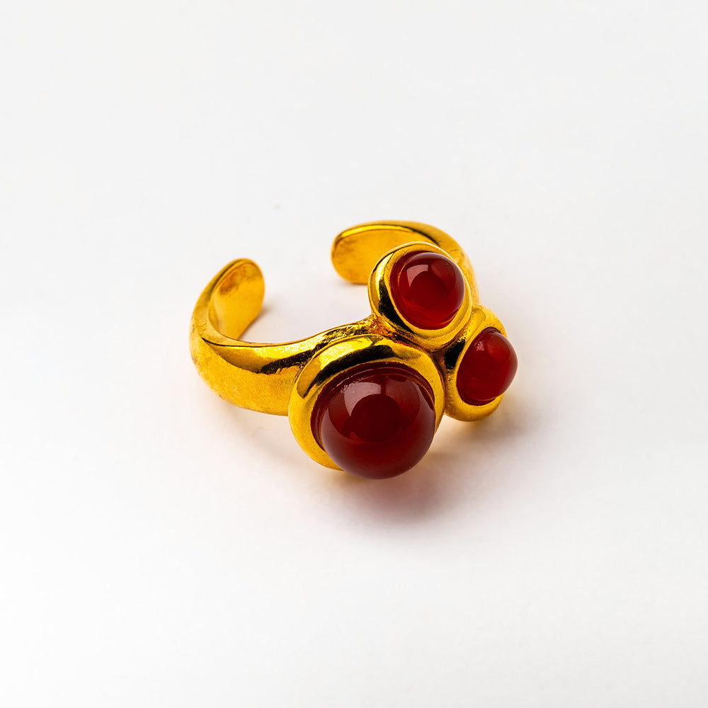 Velatti Mini Triple Gem Ring