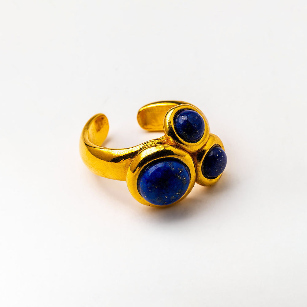 Velatti Mini Triple Gem Ring