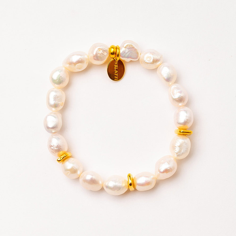 Velatti Slip On Freshwater Pearl Bracelet