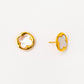 velatti mother of pearl clover stud earrings