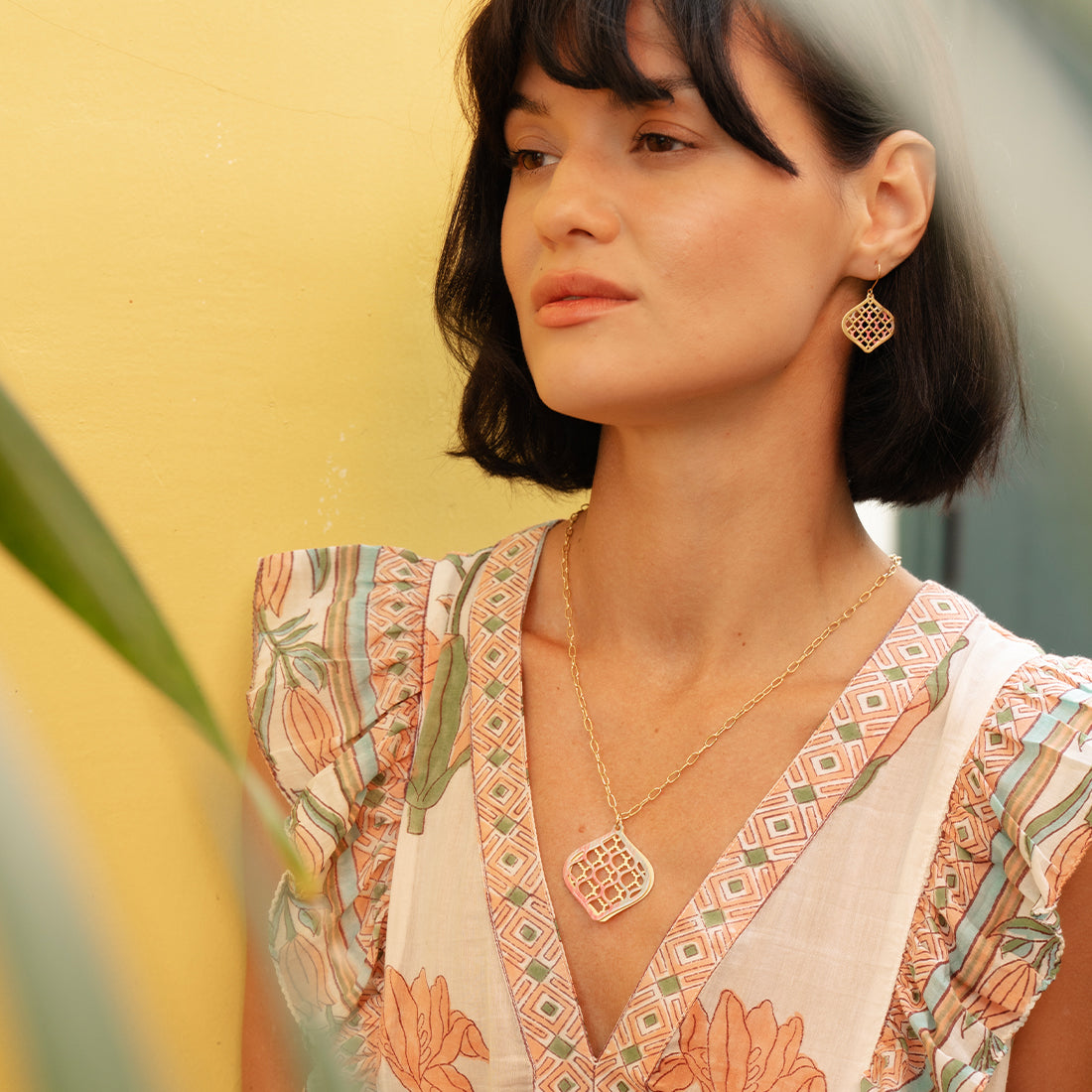 Woven Leaves Earrings