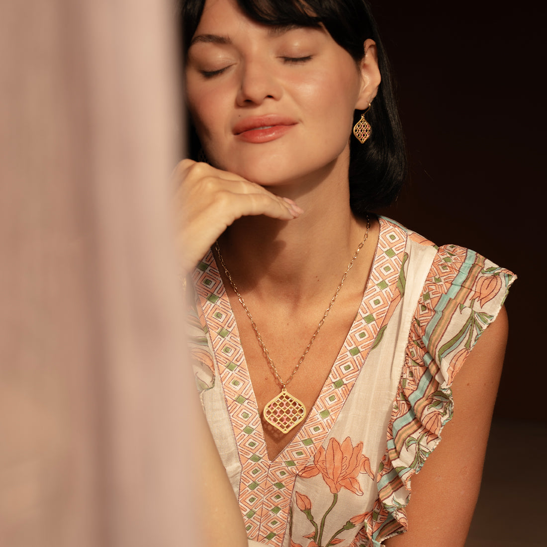 Woven Leaves Necklace