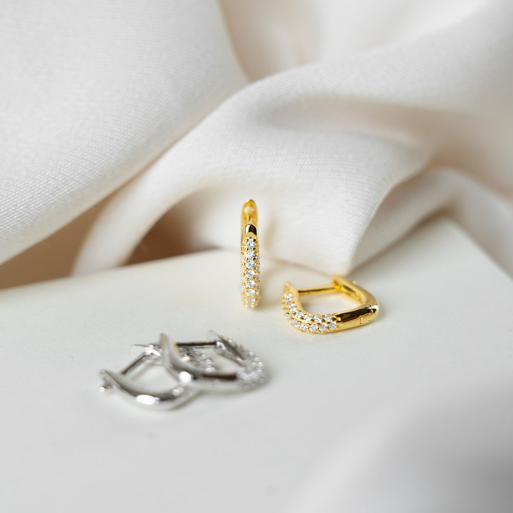 Sparkle Edge Hoops