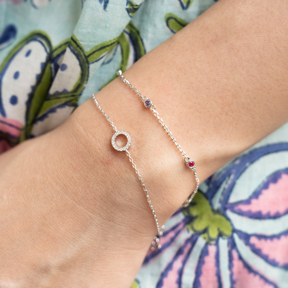 Dainty Summer Rainbow Bracelet