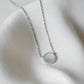 Sparkle Mother of Pearl Circle Necklace