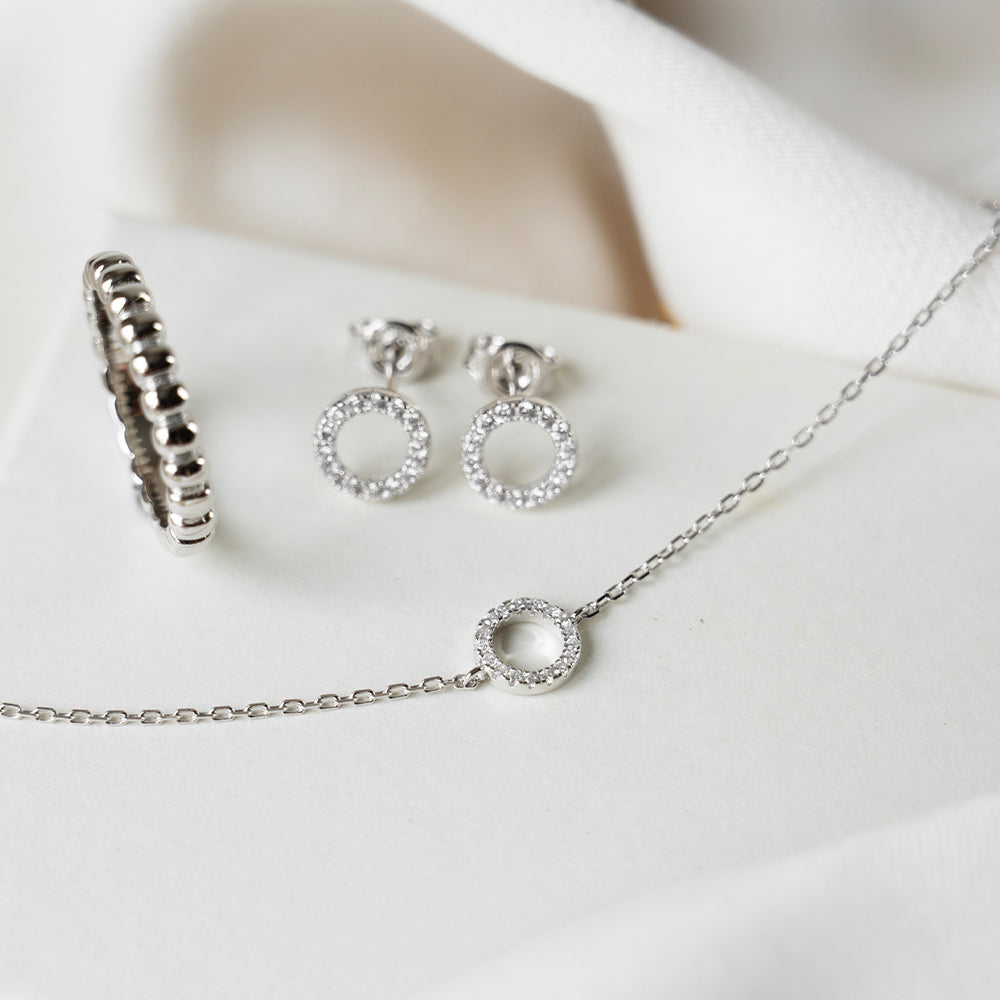 Sparkle Circle Studs