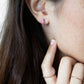 Birthstone Eternity Hoops - Amethyst
