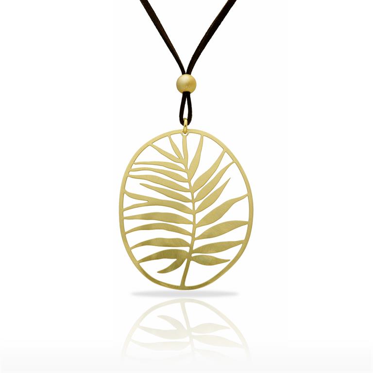 RAS Tropic Gold Big Pendant Necklace