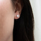Curled Back Baby Pearl Earrings