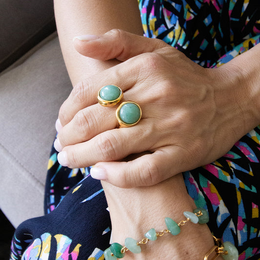 Velatti Double Gem Ring