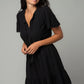 Lovestitch Brynn Eyelet Mini Dress - Black