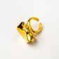 Velatti Leaf Motif Ring