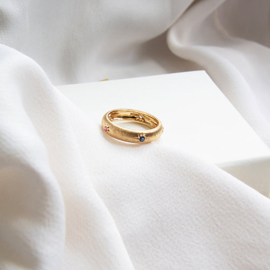 Renaissance Multi Sapphire 18k Gold Ring