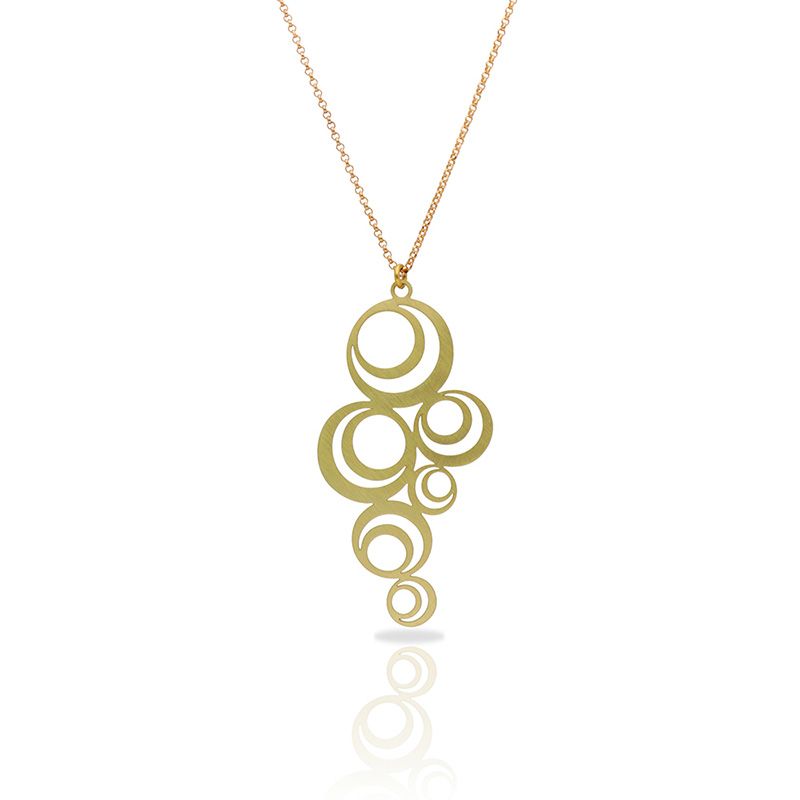 RAS Adele Gold Short Pendant Necklace