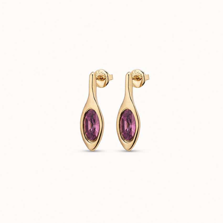 UNOde50 Blossom Gold Earrings with Swarovski