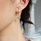 Green Amethyst Clover 14k Gold Earrings