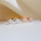 5 Petal Sparkly Flower Studs