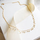 Double Strand Akoya Pearl 18k Gold Necklace
