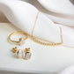 Diamond Bar 18k Gold Necklace