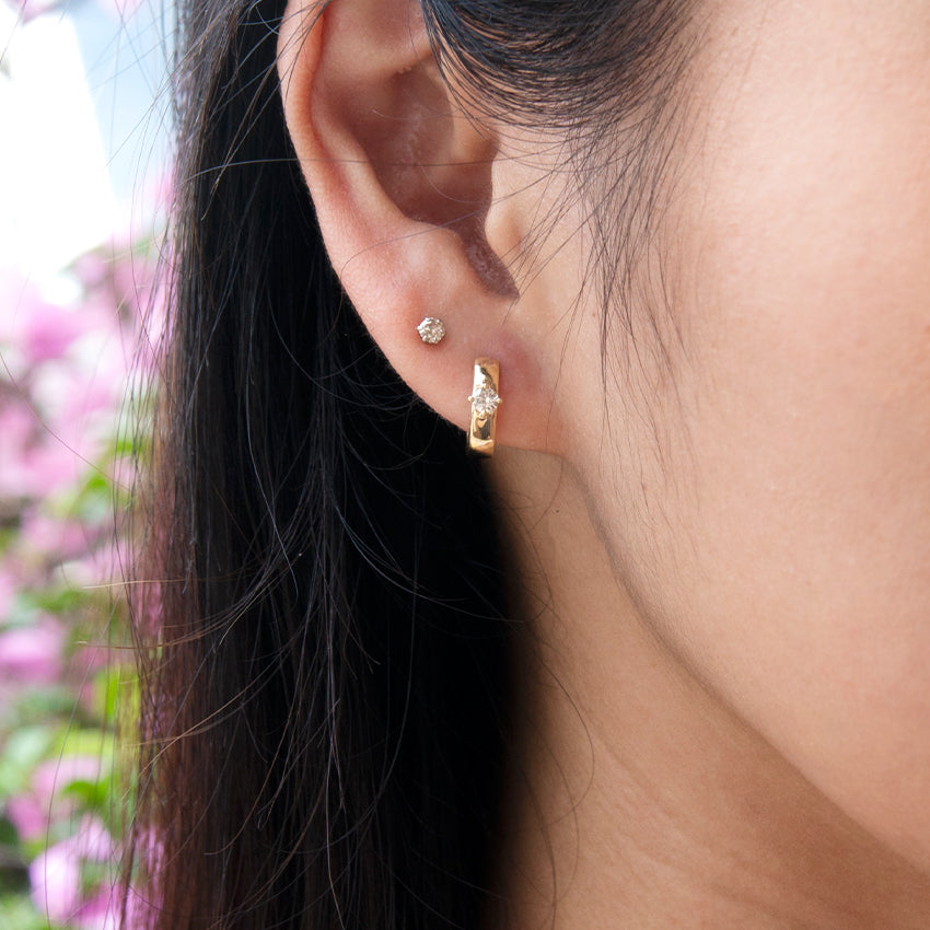 Petite Diamond Studs Embrace Jewellery