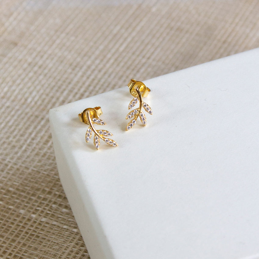 Fern Leaf Studs