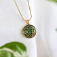 (PRE-ORDER) Yasmin Jade Flower 18k Gold Pendant