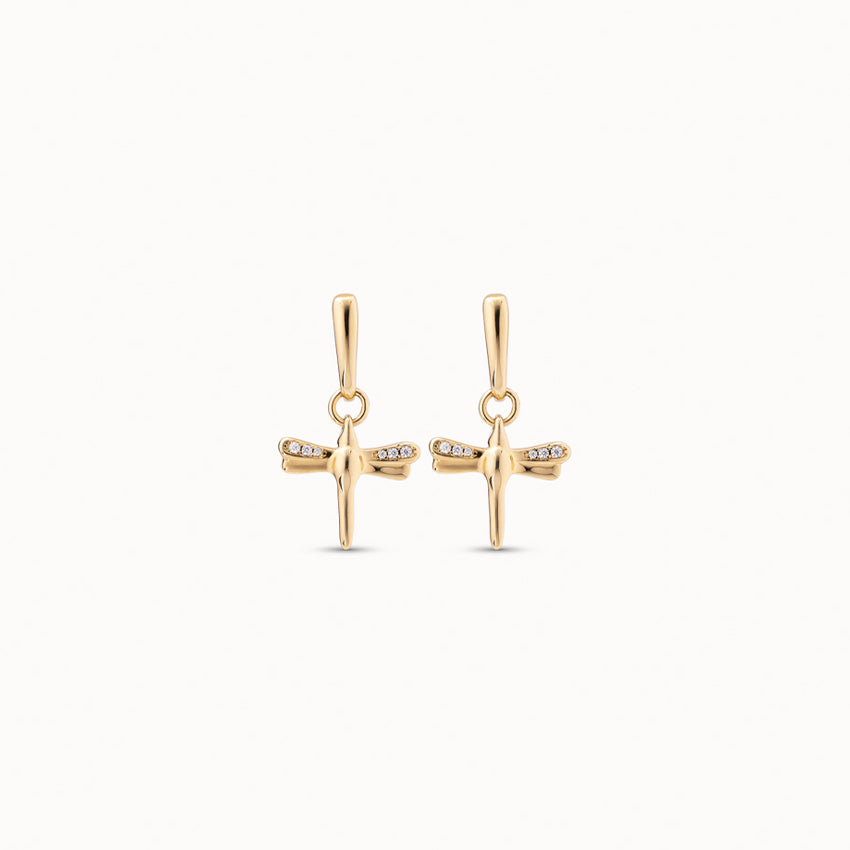 UNOde50 Fortune Topaz Gold Earrings