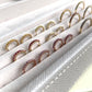 Birthstone Eternity Hoops - Amethyst