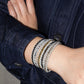 metallic bead layered bracelet