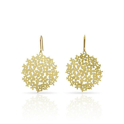 RAS Little Hydrangeas Gold Earrings
