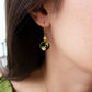Leaf Motif Hanging 18k Gold Earrings