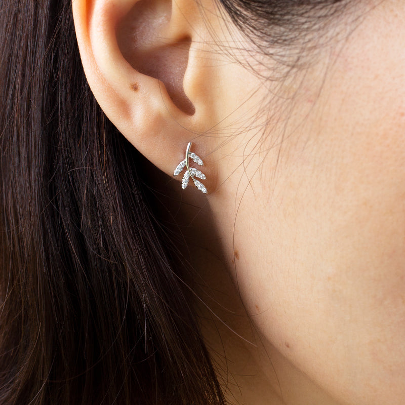 Fern Leaf Studs