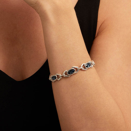 UNOde50 The Queen Silver Bracelet with Swarovski