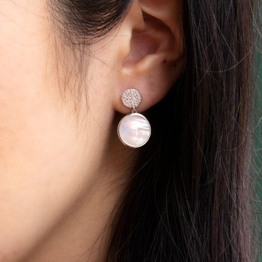 Lustre Mother of Pearl Earrings