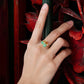 Multi Jade Bouquet & Diamond 18k Gold Ring