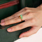 Multi Jade Bouquet & Diamond 18k Gold Ring