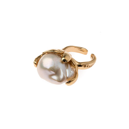 Velatti Baroque Pearl Ring