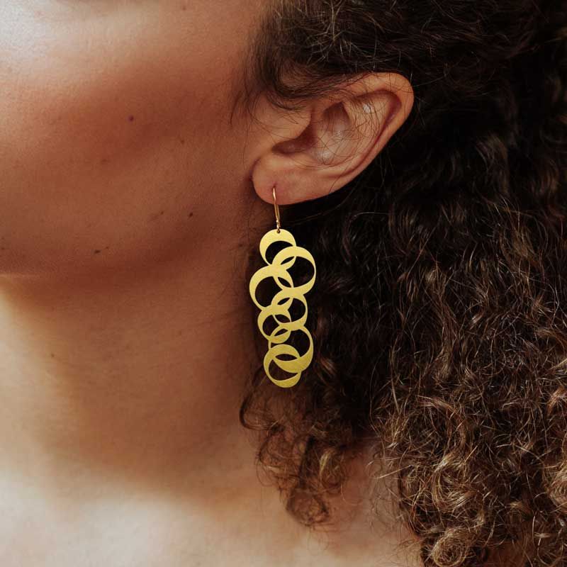RAS Rings Gold Earrings