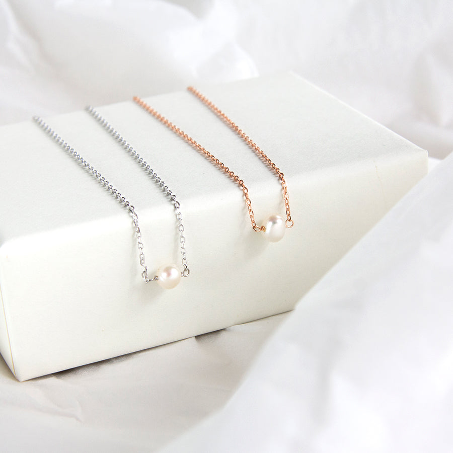 Single Pearl Necklace