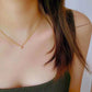 Solitaire on Curb Chain Necklace