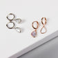 Triangle Mother of Pearl Hoops