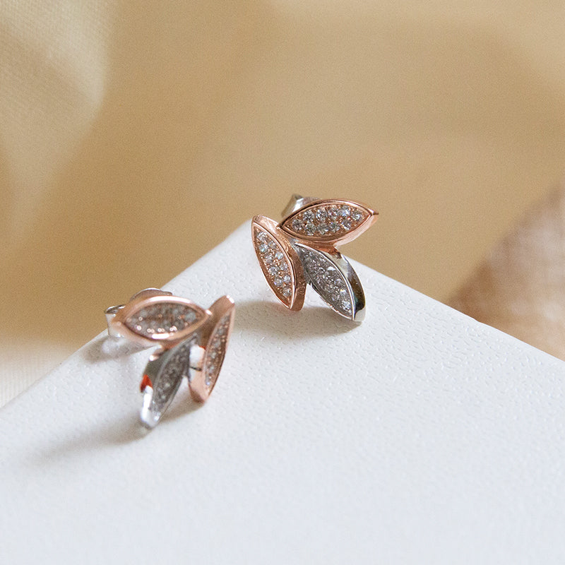 Trio Leaf Studs